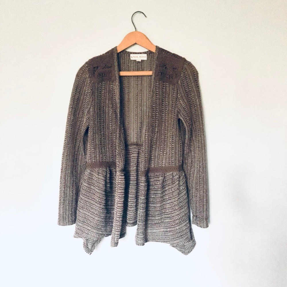 KNOX ROSE• Knitted Sweater Cardigan